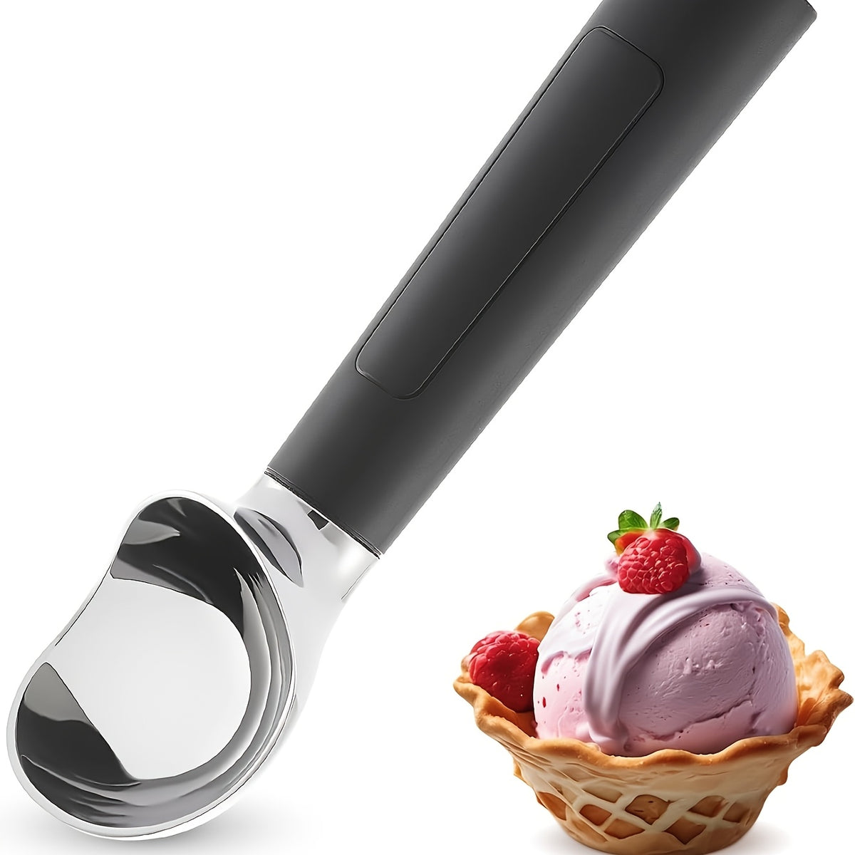 Rechargeable Electric Heated Ice Cream Scoop with LED Display for Hard Ice Cream