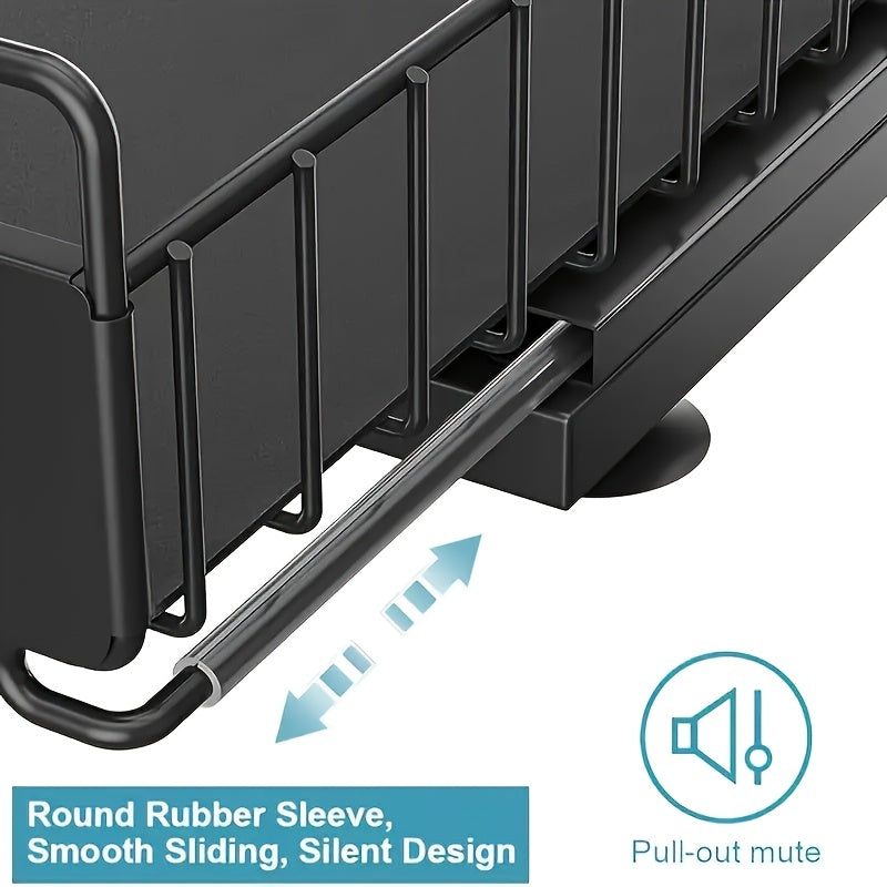 2-Tier Under Sink Pull-Out Organizer for Kitchen & Bathroom