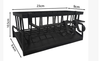 2PCS Sink Organizer Rack – Heavy-Duty Slide-Out Storage Shelf with Drain Tray & Towel Bar