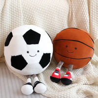 Cute Football & Soccer Plush Doll – Soft Stuffed Sports Toy for Kids, Fun Gift for Birthdays & Holidays