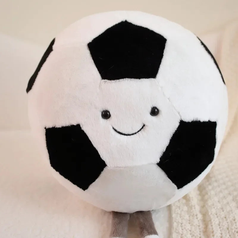 Cute Football & Soccer Plush Doll – Soft Stuffed Sports Toy for Kids, Fun Gift for Birthdays & Holidays