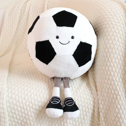 Cute Football & Soccer Plush Doll – Soft Stuffed Sports Toy for Kids, Fun Gift for Birthdays & Holidays